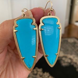 Kendra Scott Skylar Earrings Arrowhead Turquoise